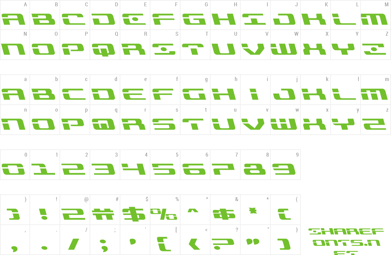 Font Troopers Expanded Leftalic preview