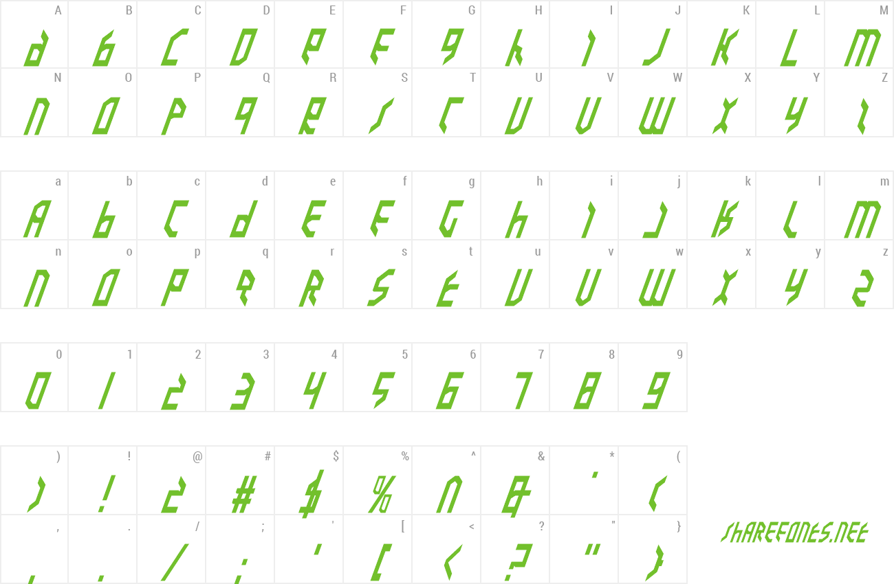 Font Valkyrie Italic preview