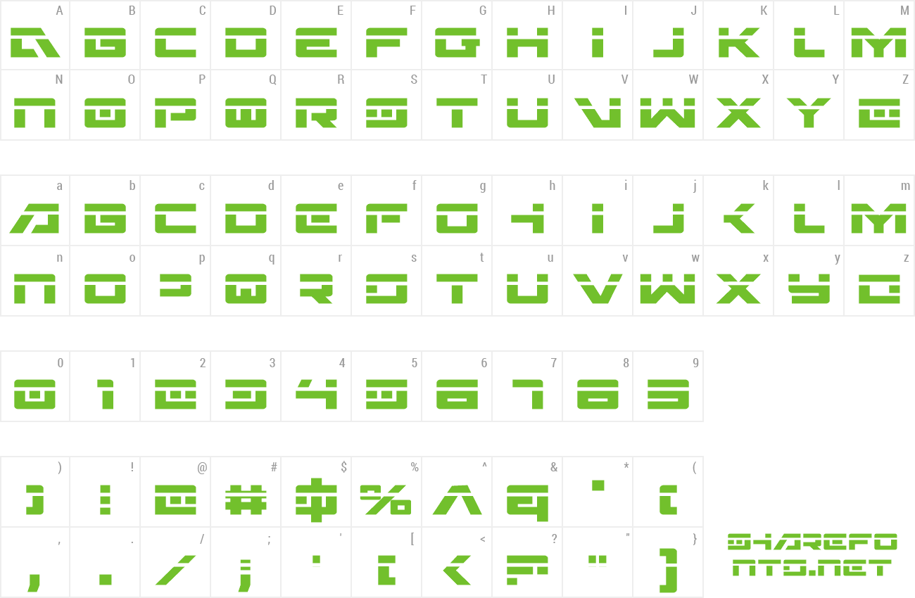 Font Wildcard Laser preview