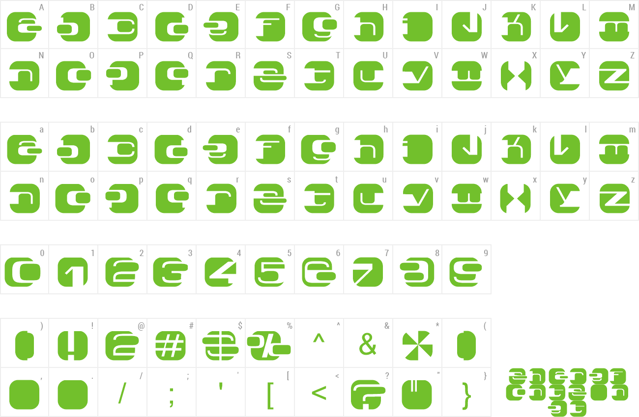 Font WindowX preview