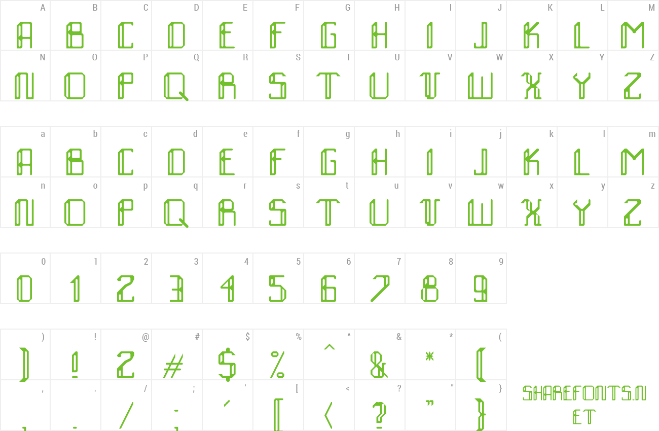 Font xdlol with more letters. preview