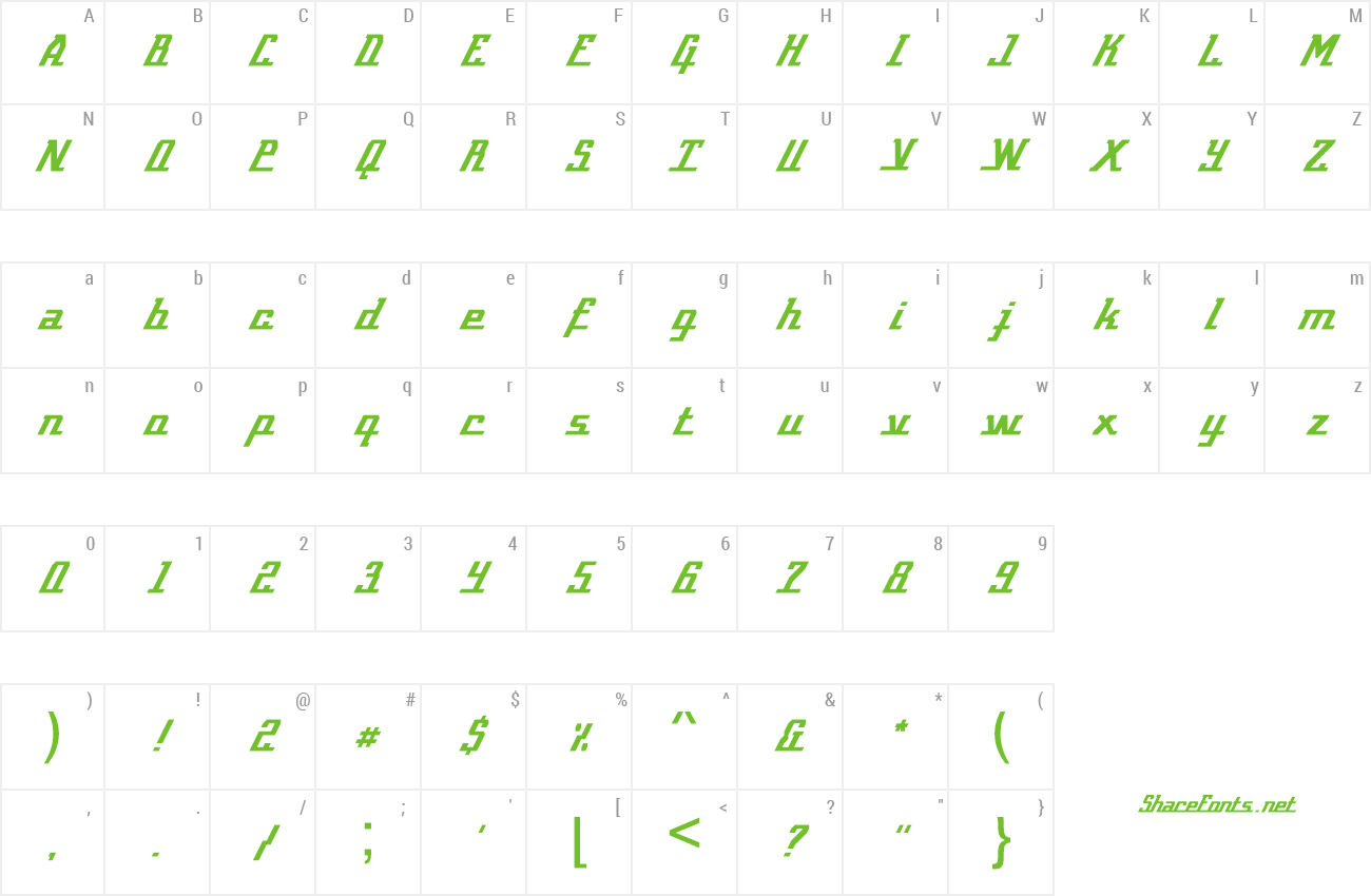 Font zwiss eYe/FS preview