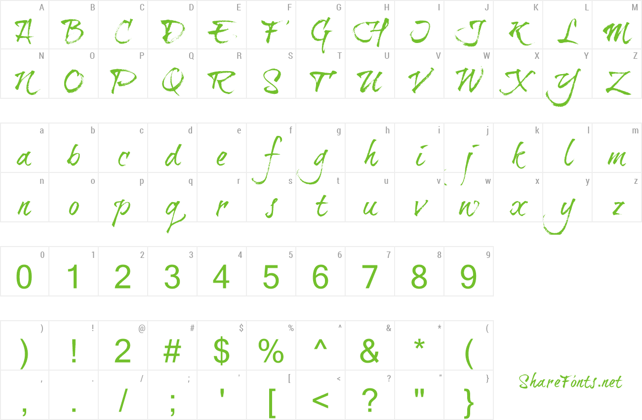 Download Free Font Brush Tip Travis