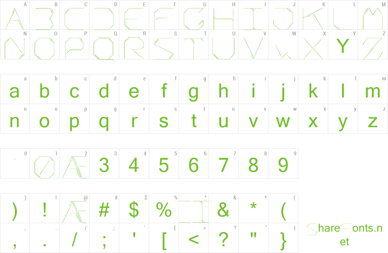 Font Acidotica preview