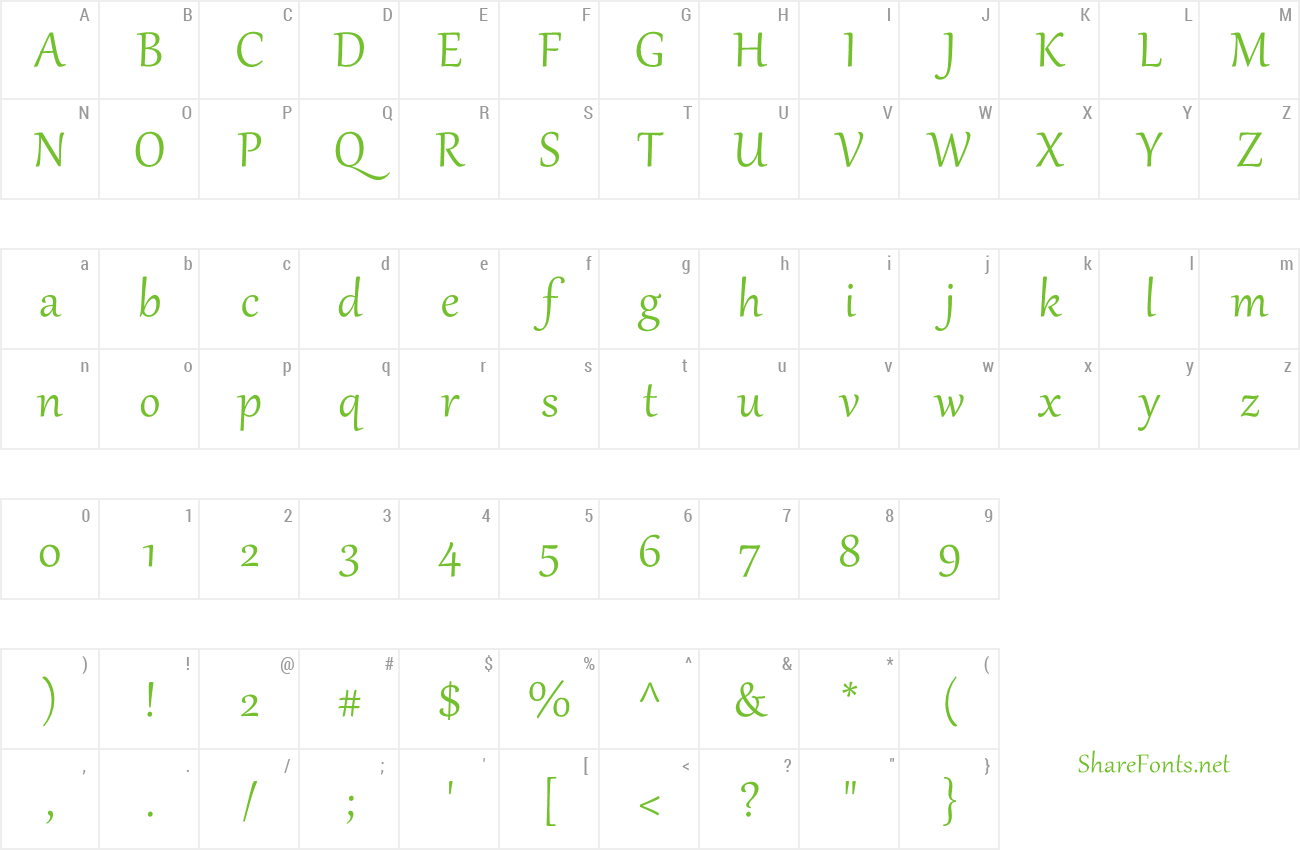 Download Free Font Gabriola