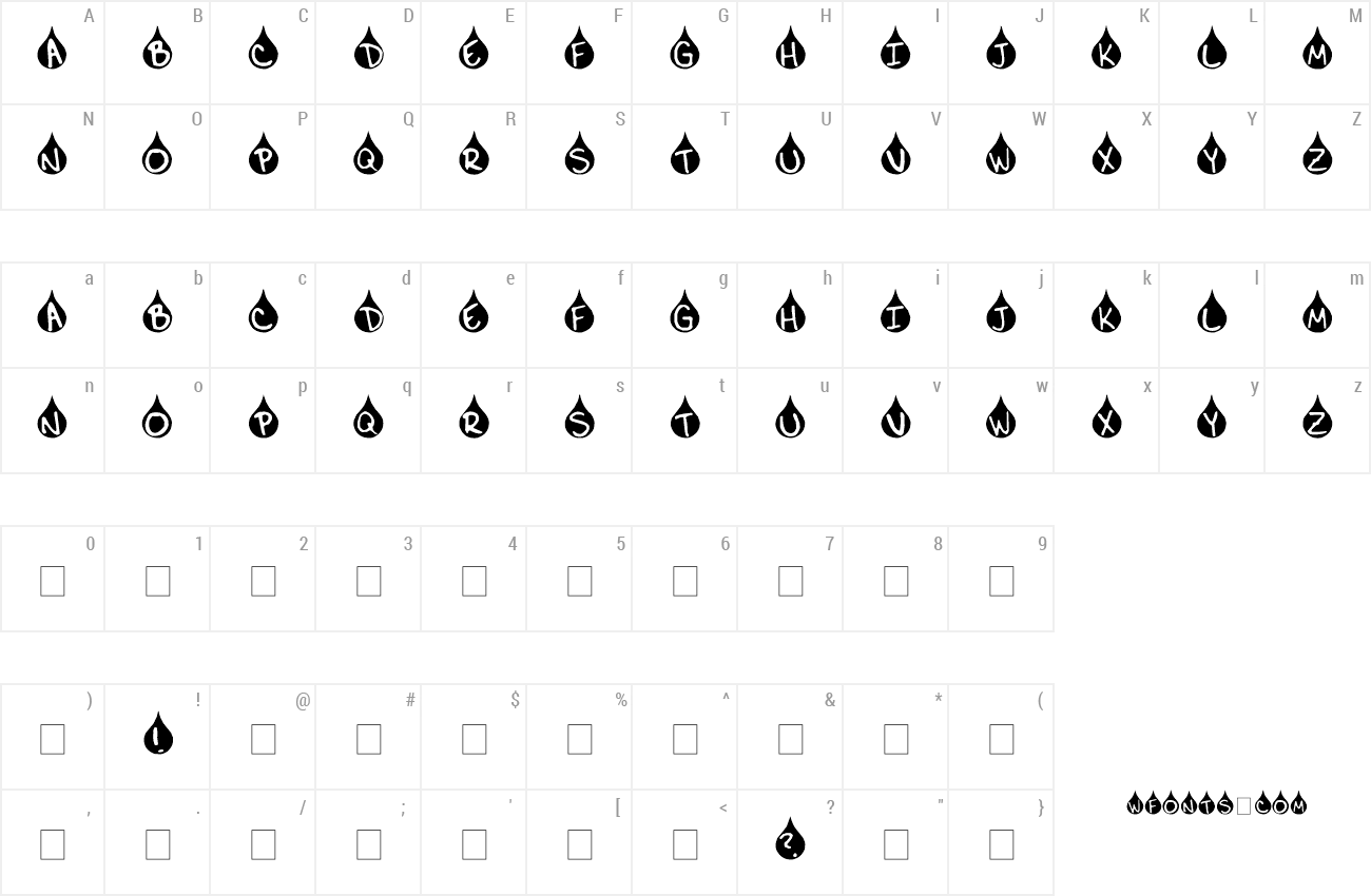 Download Free Font Teardrop