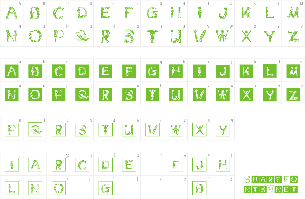 Font Children Alphabet preview