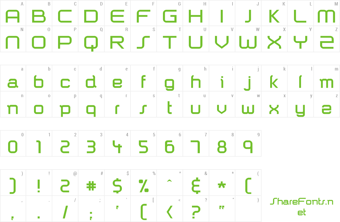 Font Shazbot preview