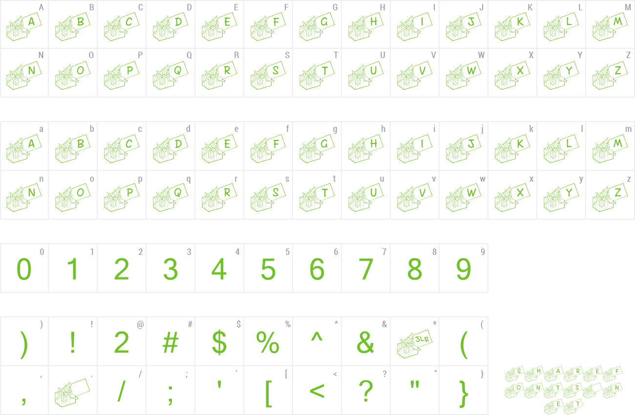 Font JLR Gift Tags preview