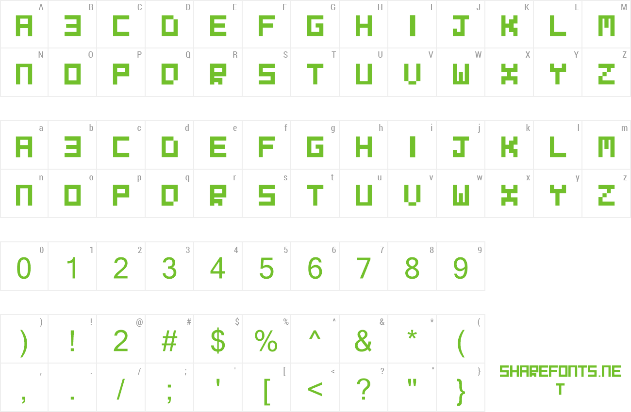 Font Evilborn Font preview