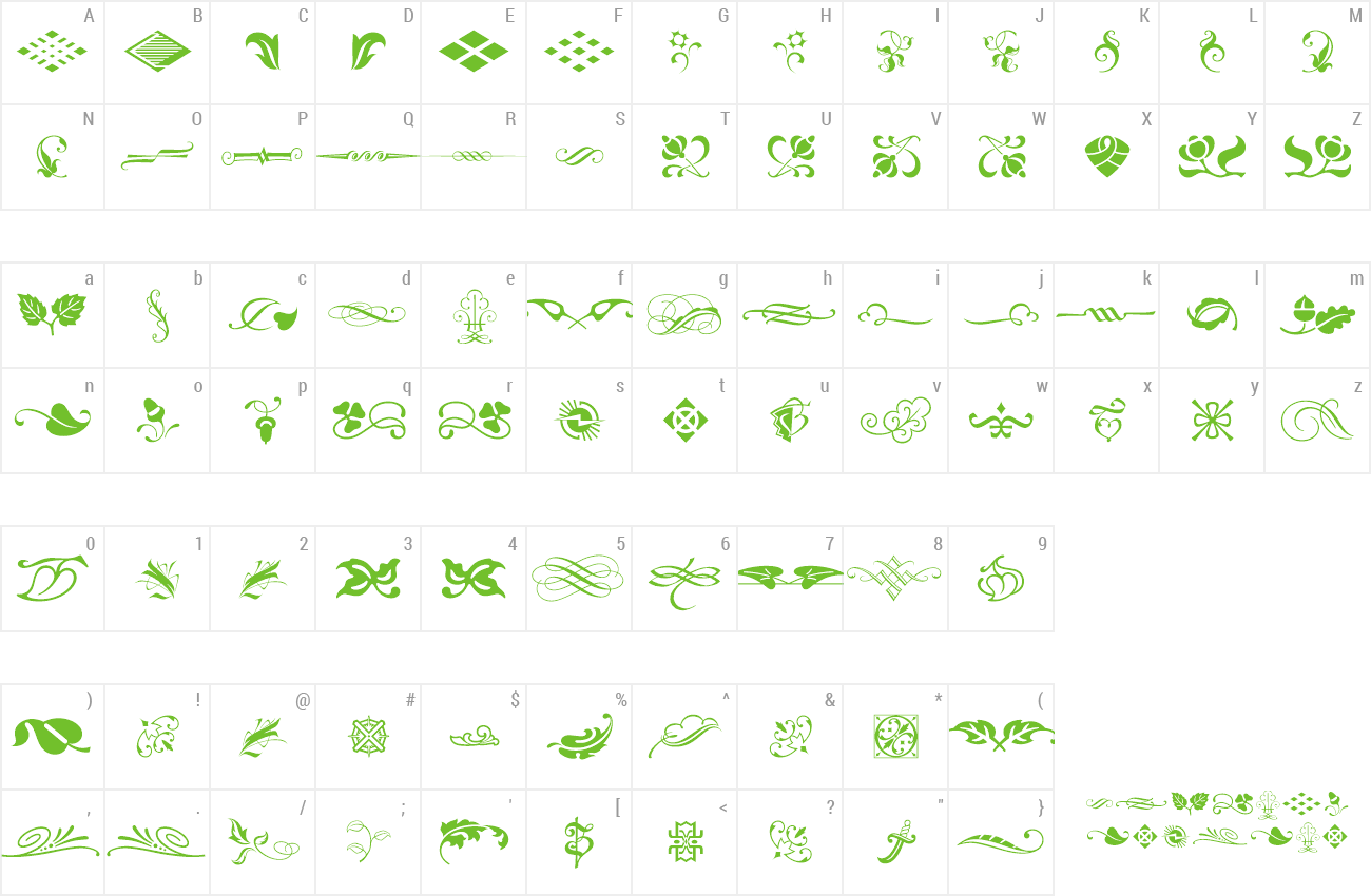 Font Type Embellishments One preview