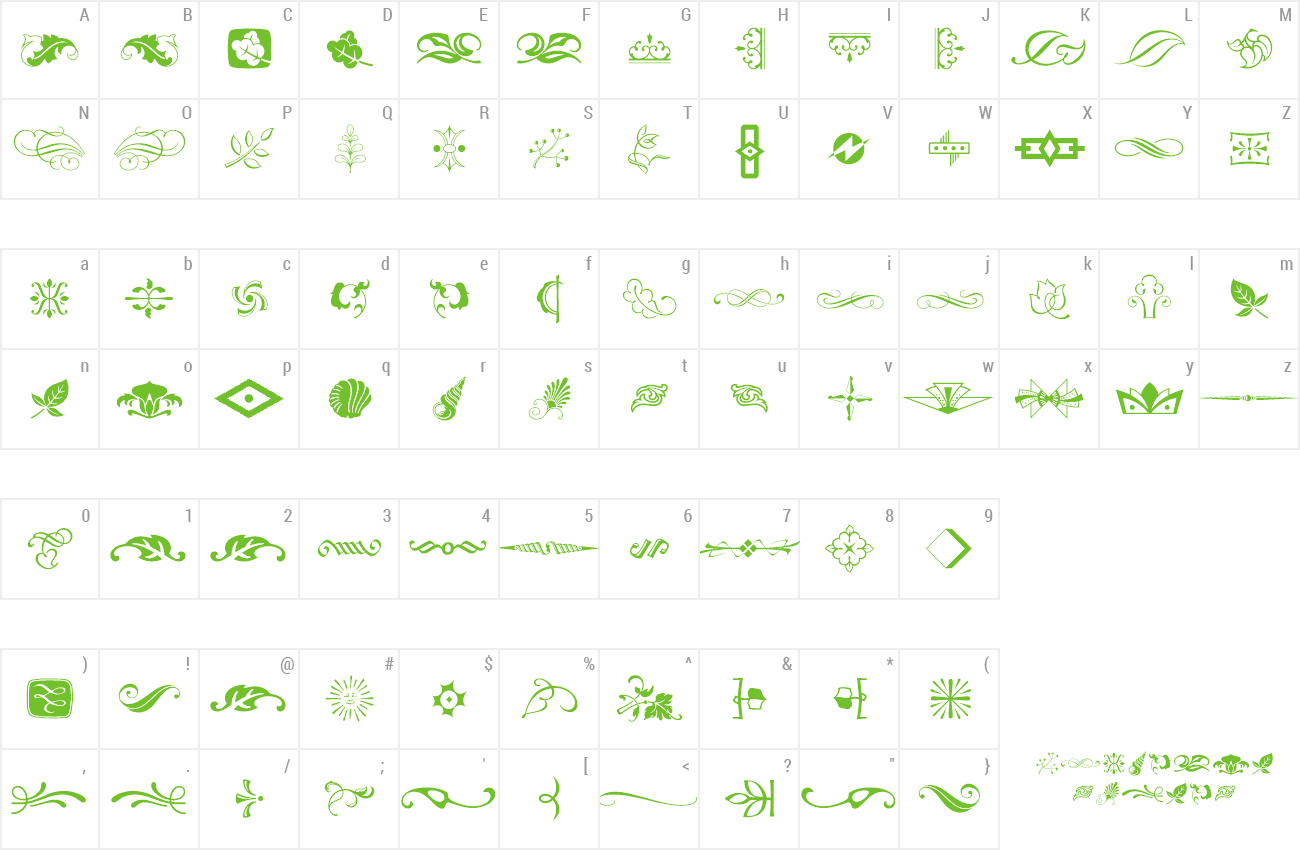 Font Type Embellishments Two preview