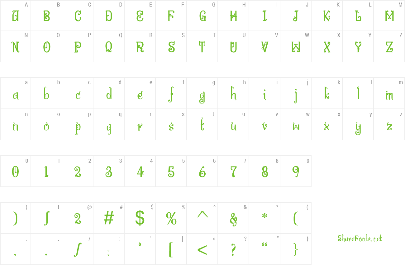 Font Bitling niks musical preview