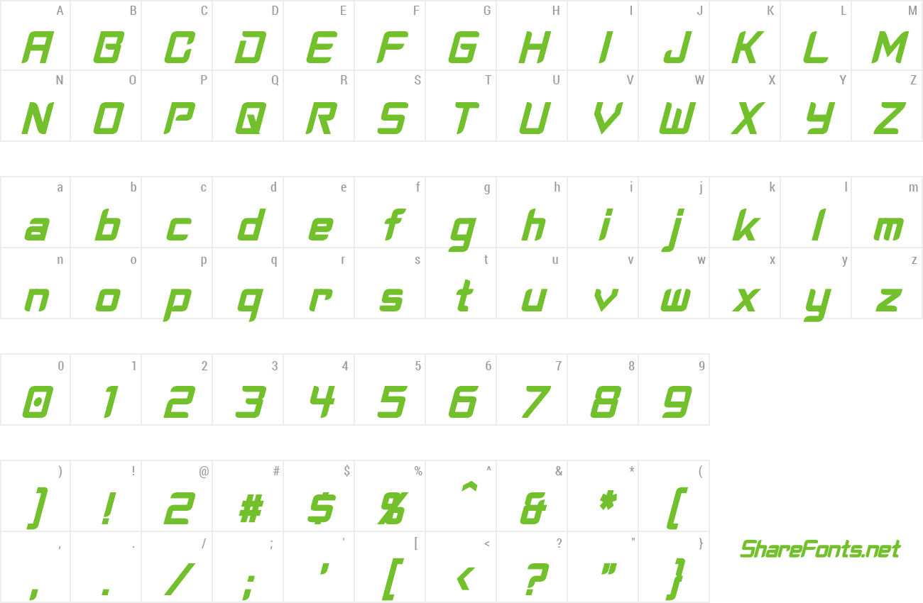 Font Cyberverse Condensed preview