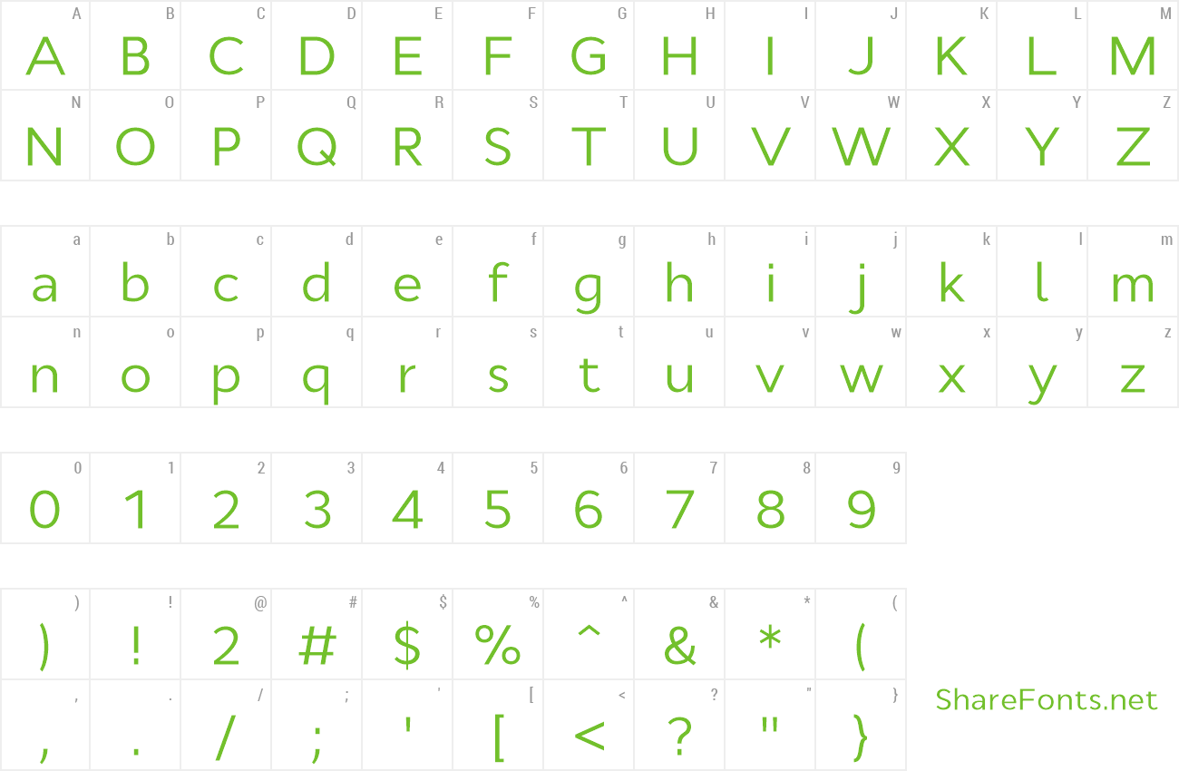 Font Cyntho Pro preview