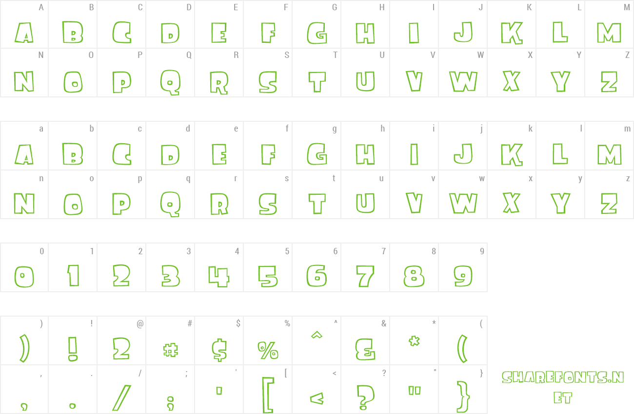 Font FinkGothic preview