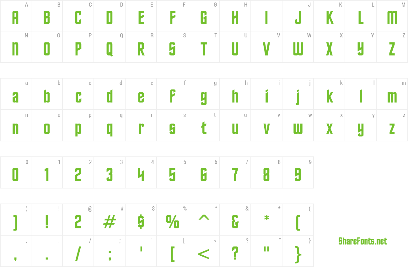 Font Horizon BT preview