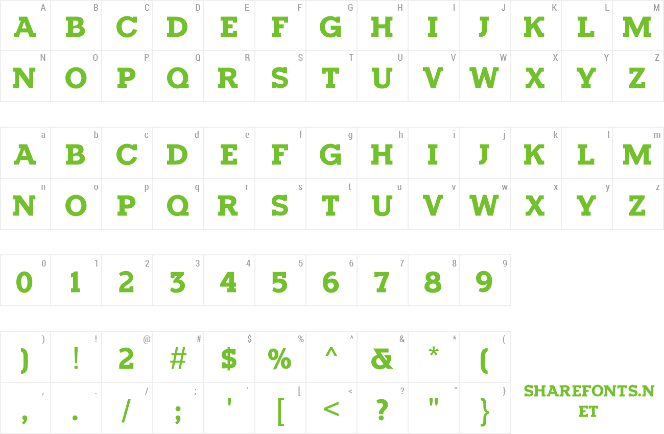 Font Horseback Slab preview