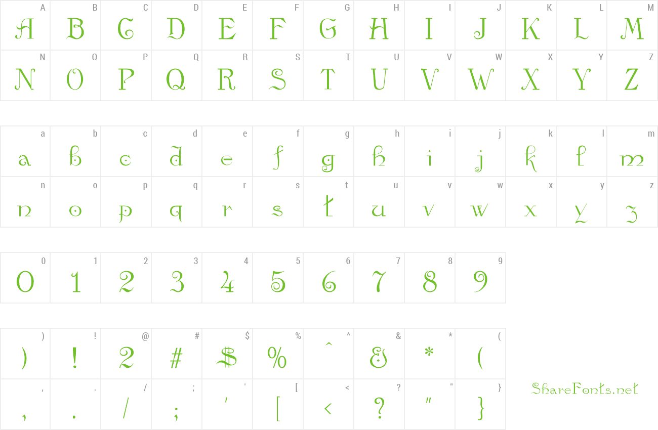 Font Kamelia preview