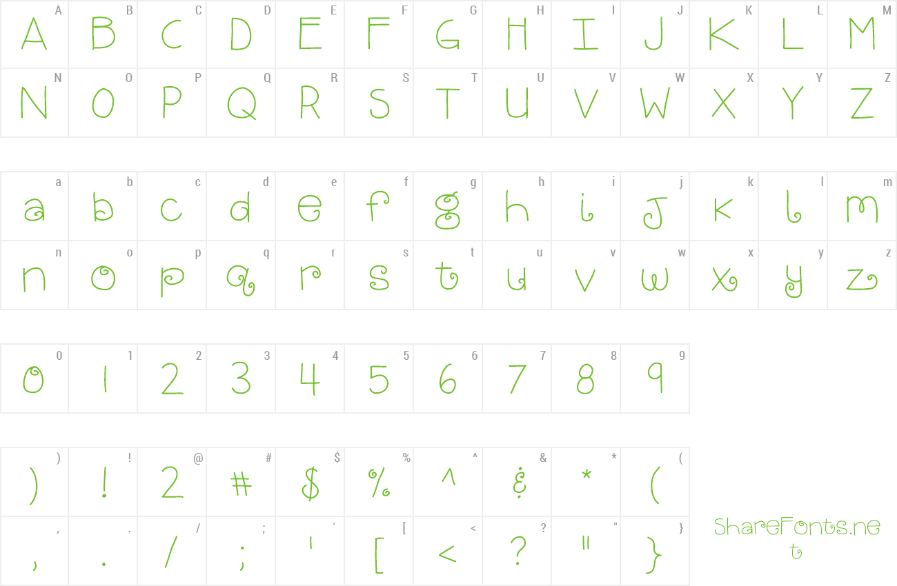 Font KB Bright And Merry preview