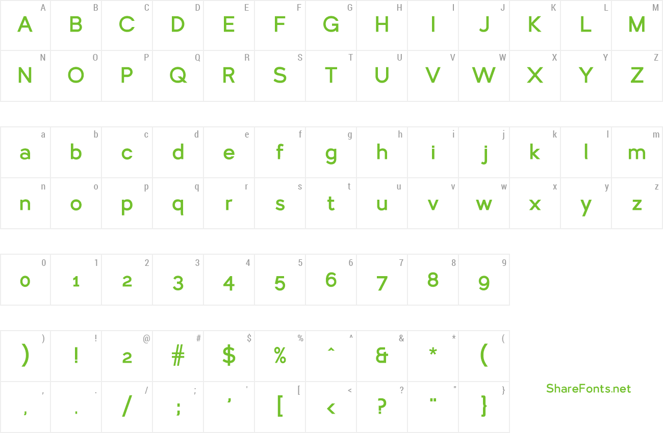 Font Larke Sans Bold preview