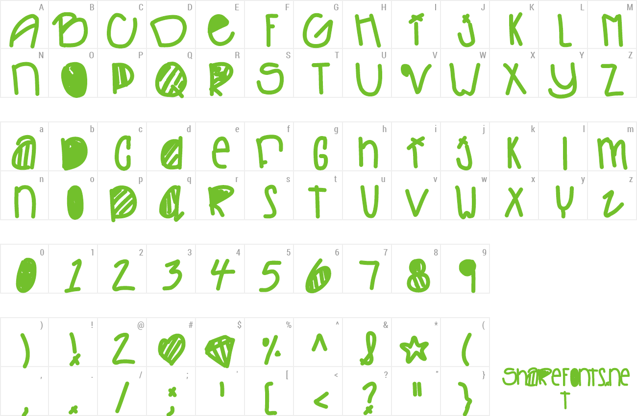 Font Lifes Too Fast preview