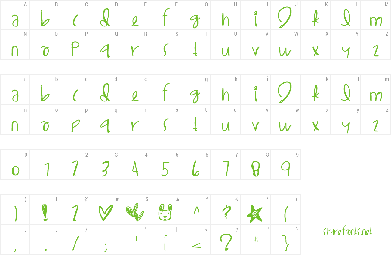 Font Lil Egypt preview