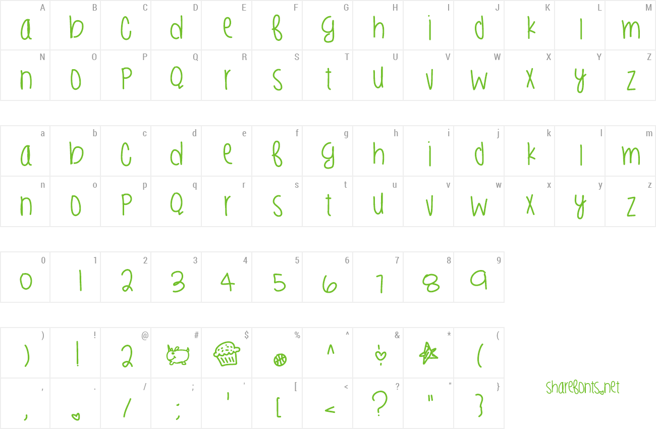 Font Lil Tasty Goods preview