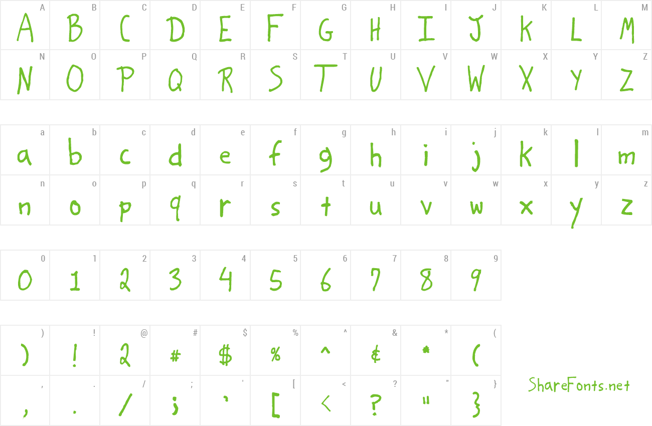 Font Lunatic preview