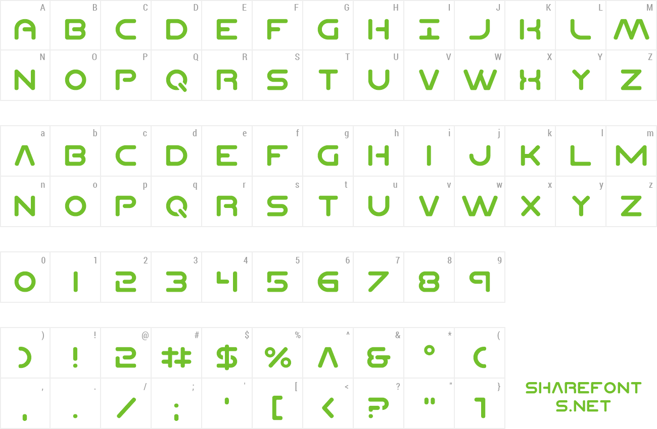 Font Planet N Compact preview