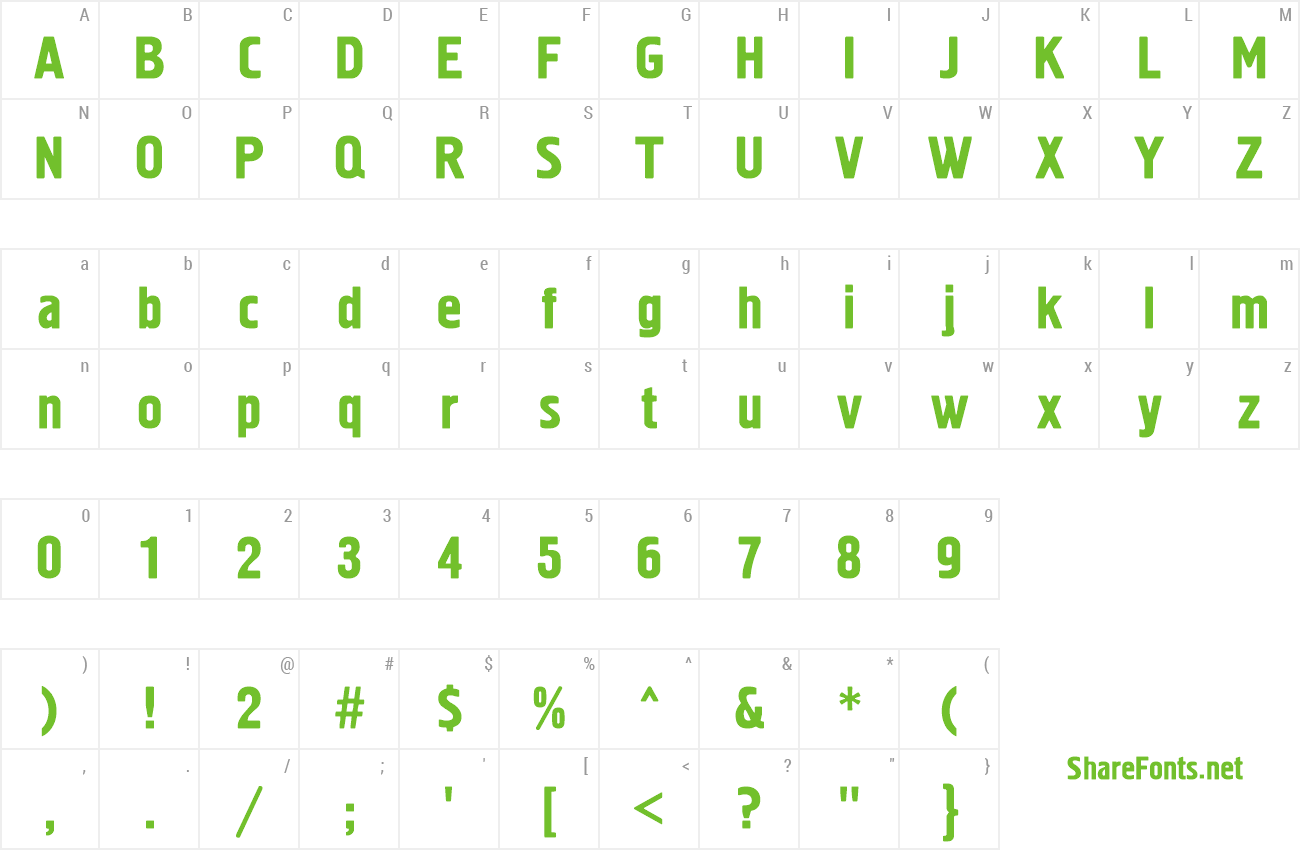 Font Pollock1C preview