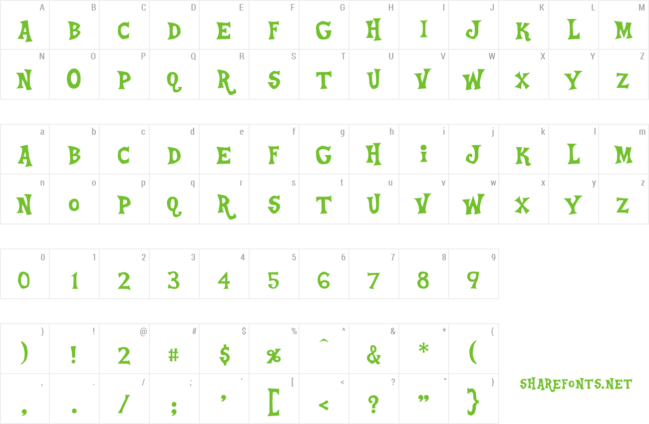 Font Ponyville preview