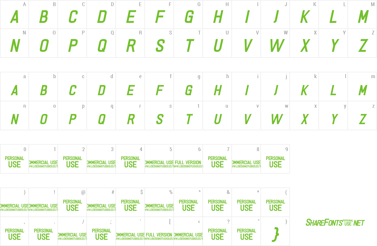 Font PRIMERA preview