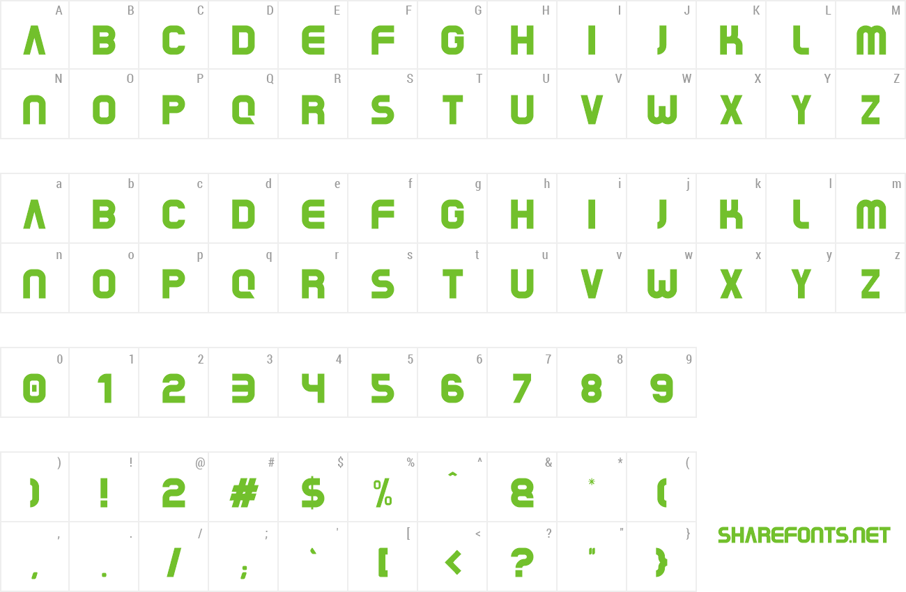 Font RR Beaver preview