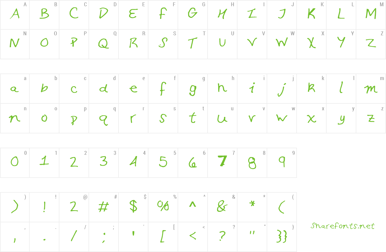 Font SamScriptFont preview