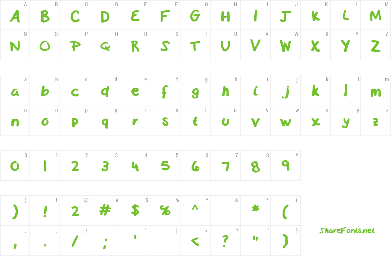 Font SamStans preview