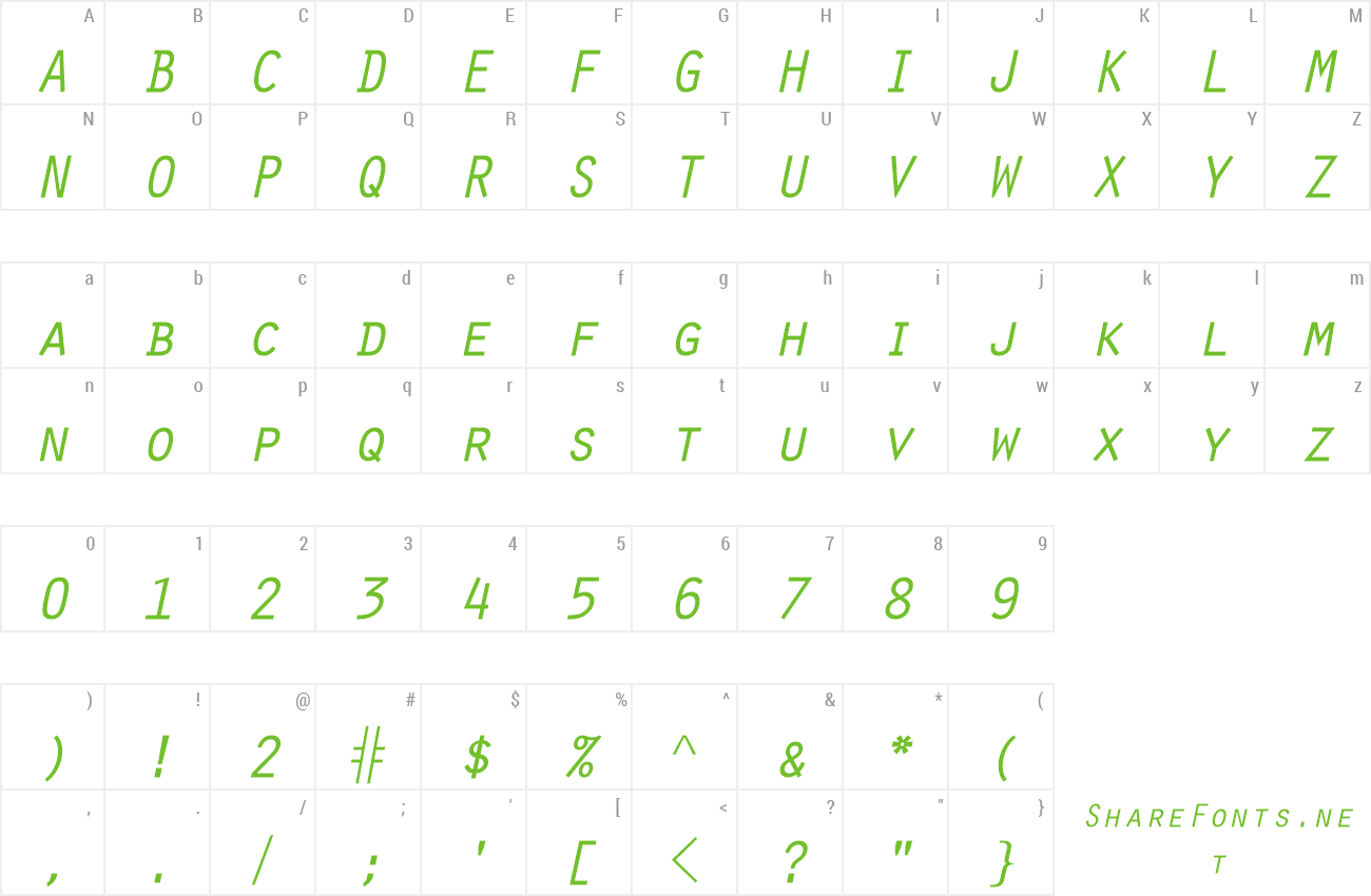 Font Scribe SSi preview
