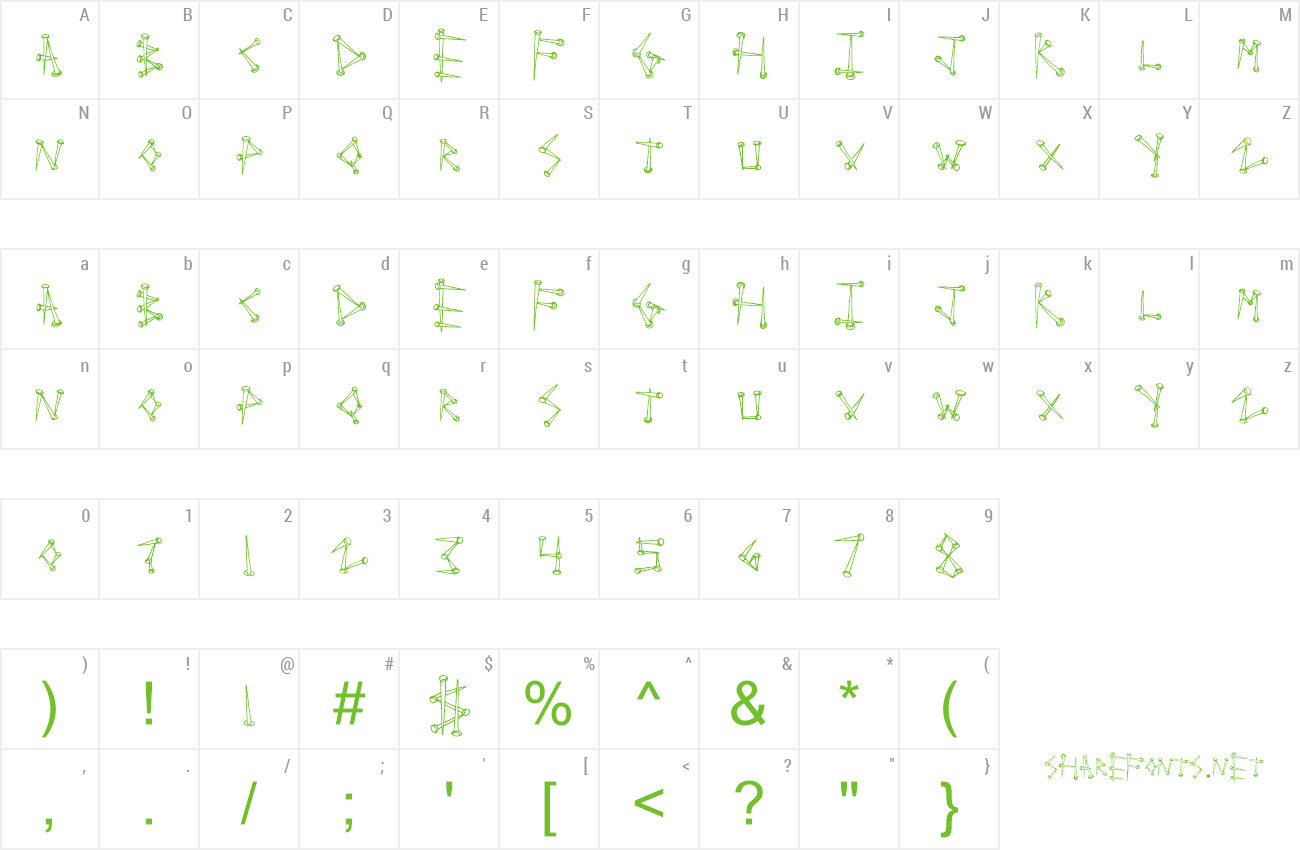 Font Super Tack preview