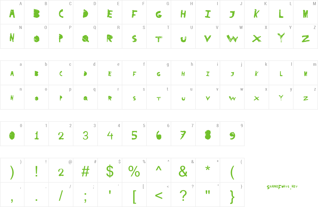 Font Superdrag preview