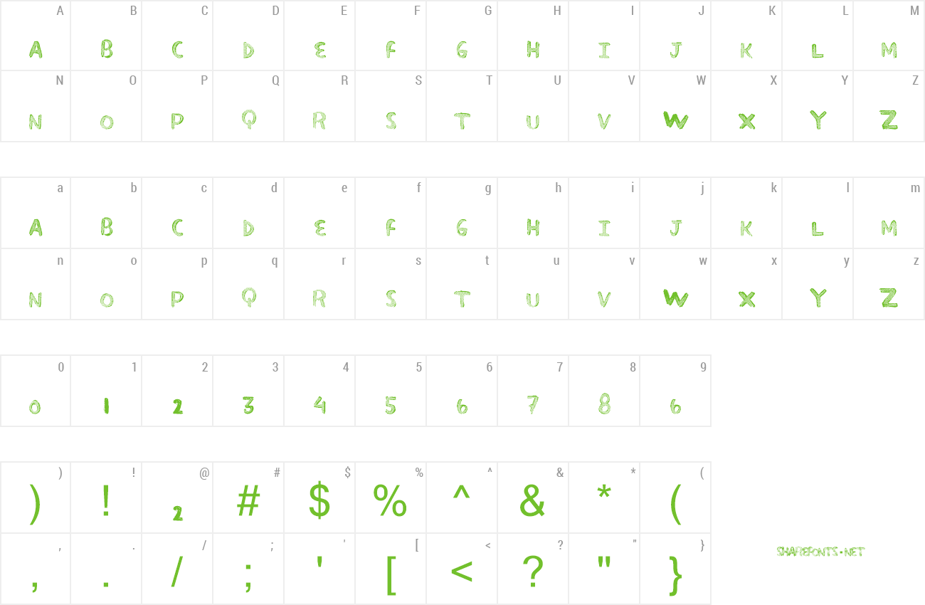 Font Superfade preview