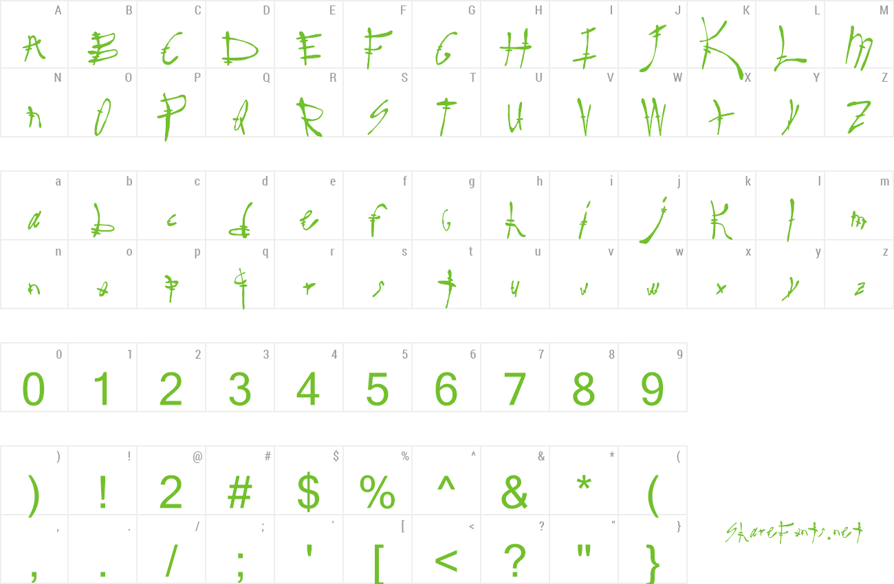 Font Sure Real preview