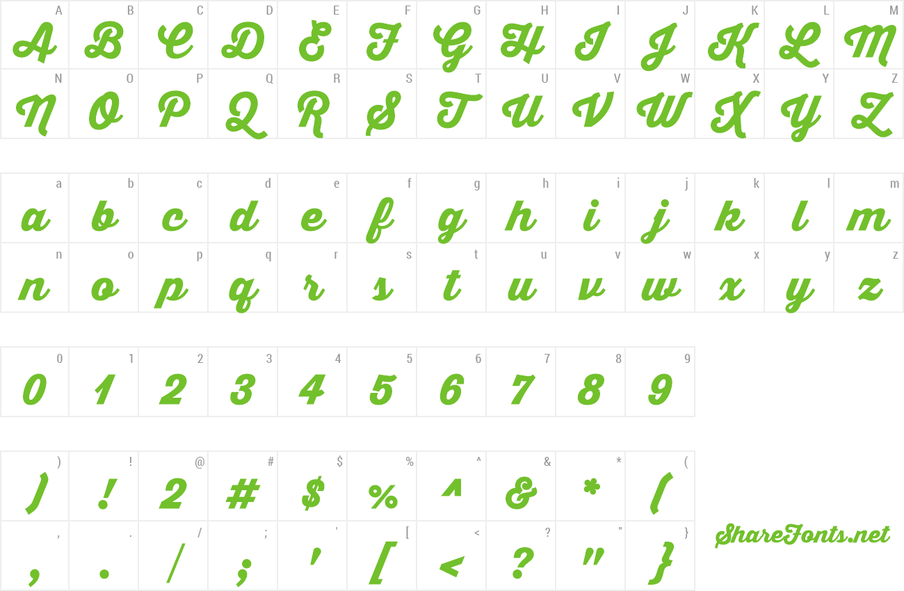 Font Thirsty Script Black preview