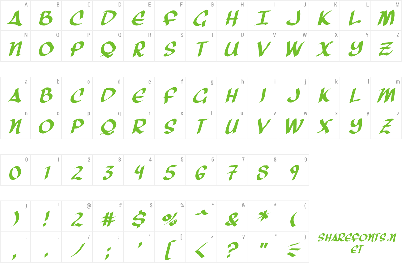 Font Three Arrows preview