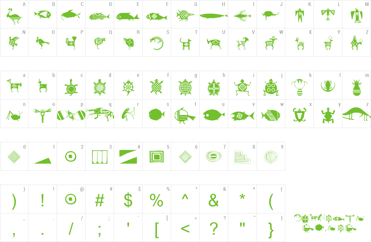 Font ThreeRivers preview