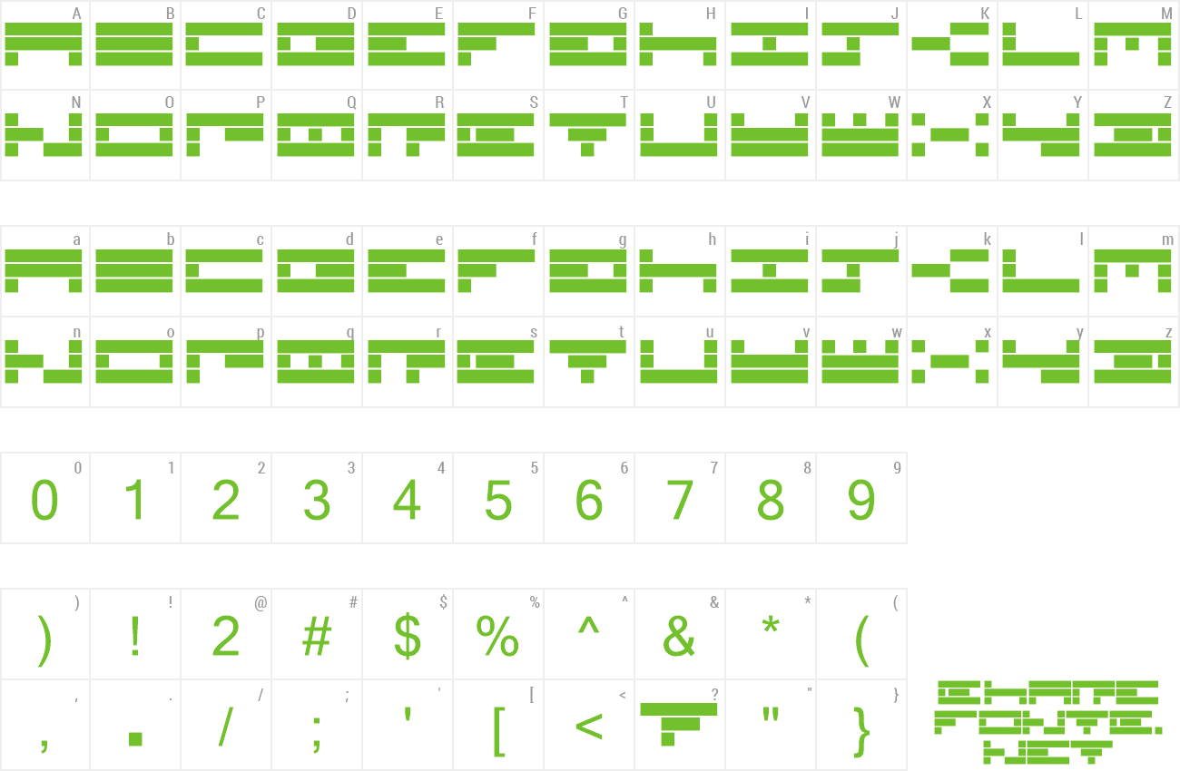 Font TimeBomb preview