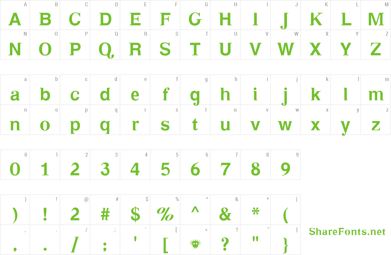 Font TimeinHell preview