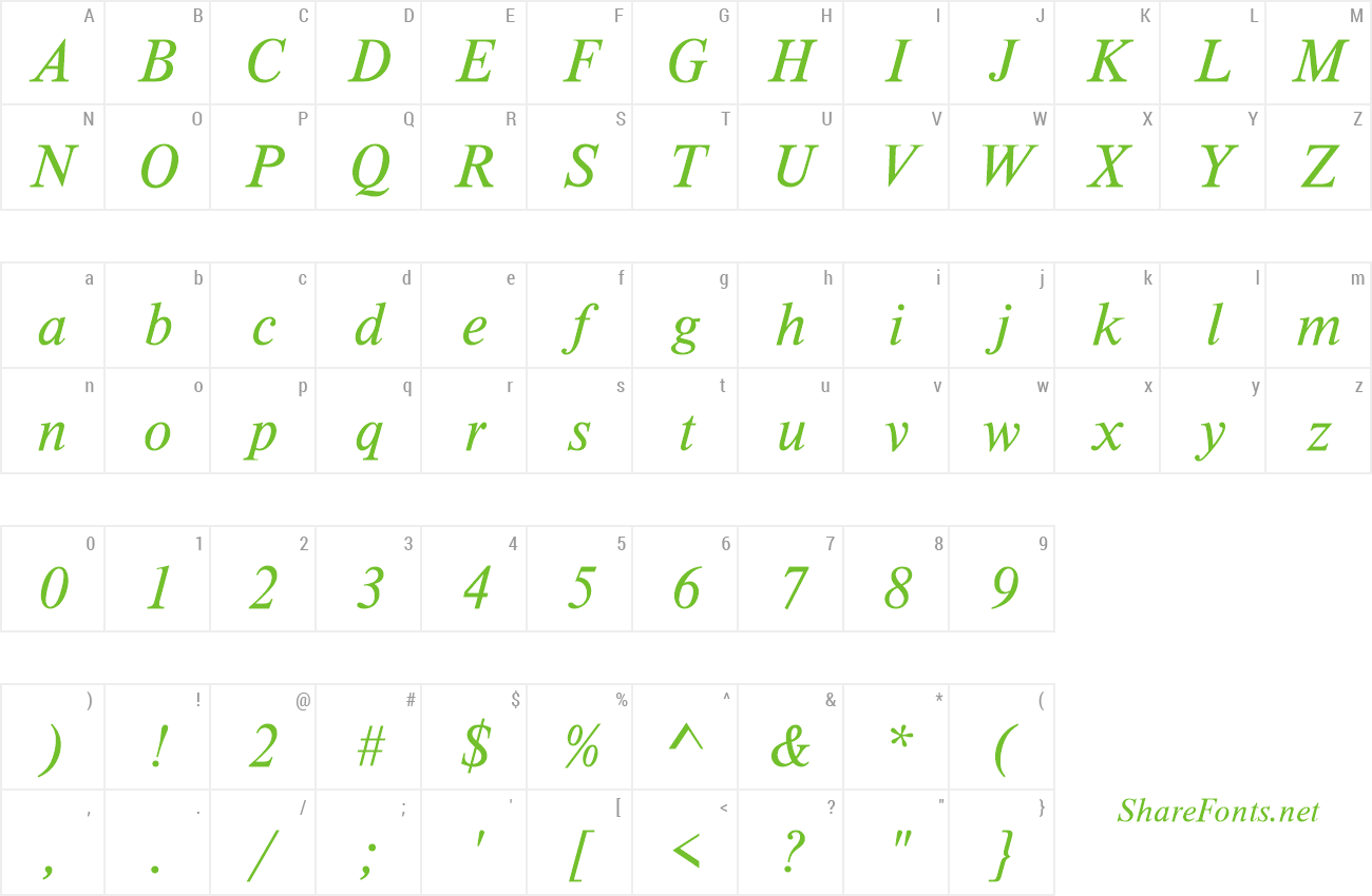 Font TimelessEF-Bold preview