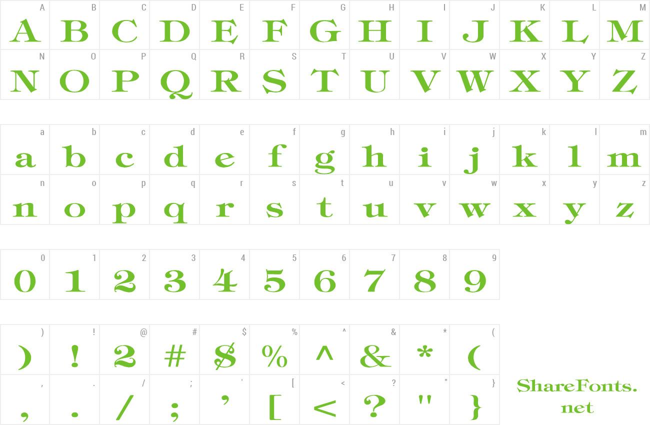 Font Timpani-Bold preview