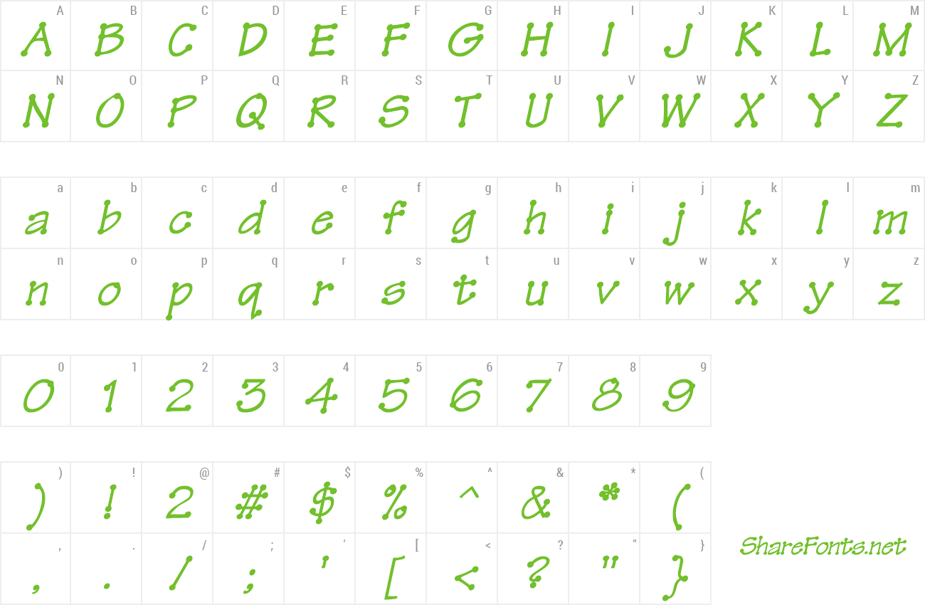 Font TinkerToy preview