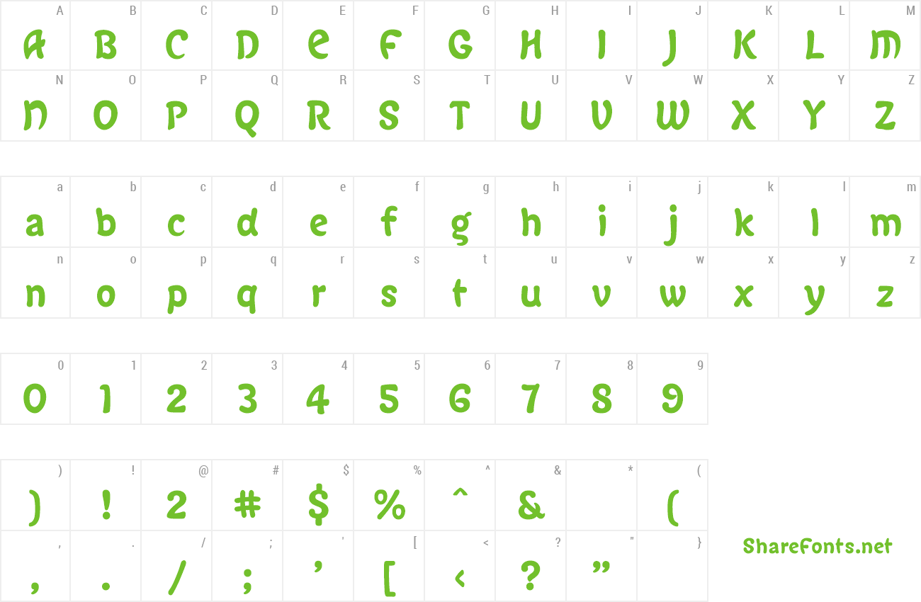 Font TLLeChatNoir preview